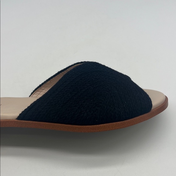 Cole Haan - Ansley Black Jute Woven Lightweight Slide On Flat Sandal Size 8 - Picture 4 of 13